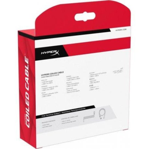 Кабель HyperX USB-A – USB-C 1.37 м Red/Black (6J677AA)