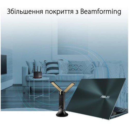 WiFi-адаптер ASUS USB-AX56 AX1800, USB, подовжувач-підставка