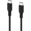 Кабель Belkin USB-С - USB-С 2м, 100Вт, плетений, чорний