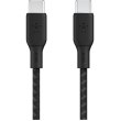 Кабель Belkin USB-С - USB-С 2м, 100Вт, плетений, чорний