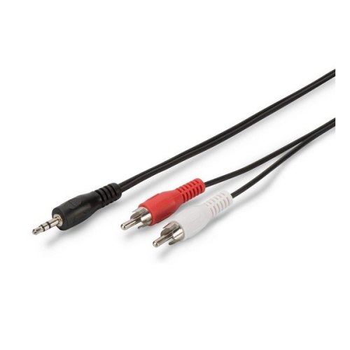Кабель Digitus аудіо (jack 3.5мм-M/RCA-Mx2) Stereo Cable 5м