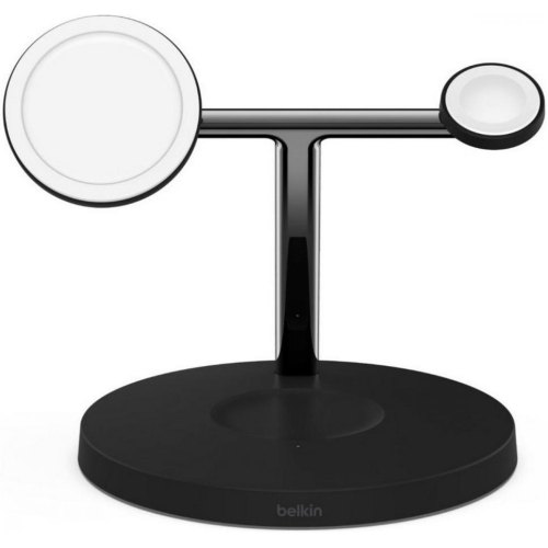 Бездротовий ЗП Belkin MagSafe 3in1 Wireless Charger, black