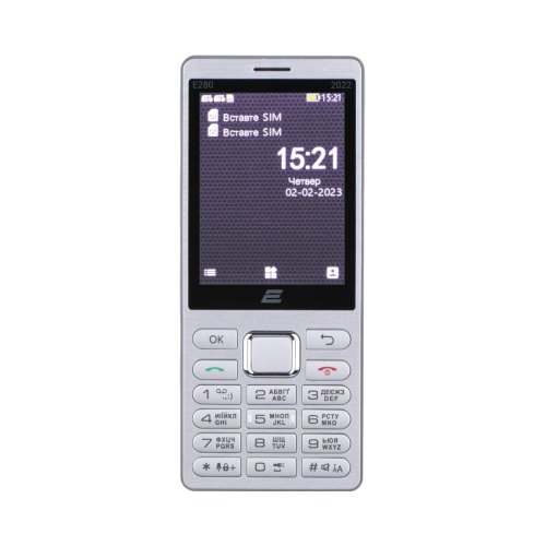 Мобільний телефон 2E E280 2022 Dual SIM Silver