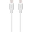 Кабель 2E USB-C - USB-C Glow 60W 1m White