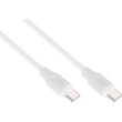 Кабель 2E USB-C - USB-C Glow 60W 1m White