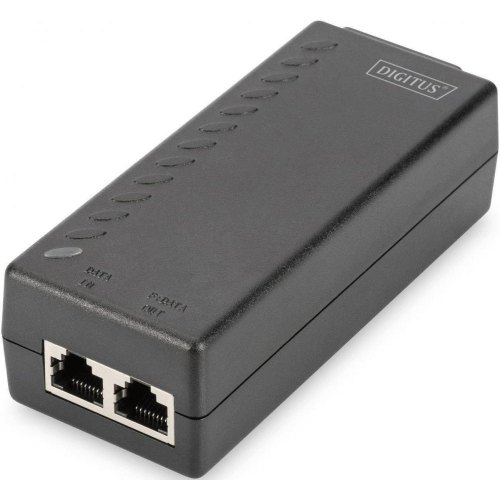 PoE-Інжектор DIGITUS PoE 802.3af, 10/100/1000 Mbps, Output max. 48V, 15.4W