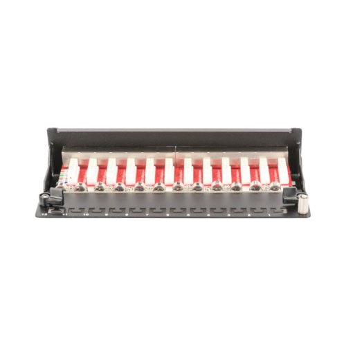 Патч-панель DIGITUS Desktop, 12 портів, 6A STP в зборі, RAL 9005