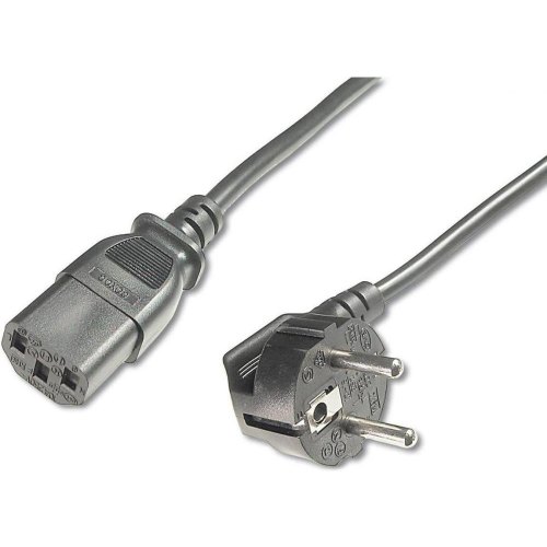Кабель живлення Digitus (Schuko90/M - C13/F) 2.5m, black