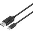 Кабель 2E USB-C - DisplayPort, 1м, чорний