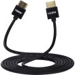 Кабель 2E HDMI (M/M), 2м, 2.0, Slim High Speed Aluminum, чорний