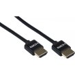 Кабель 2E HDMI (M/M), 2м, 2.0, Slim High Speed Aluminum, чорний