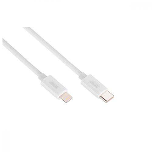 Кабель 2E USB-C - Lightning Glow 1m White