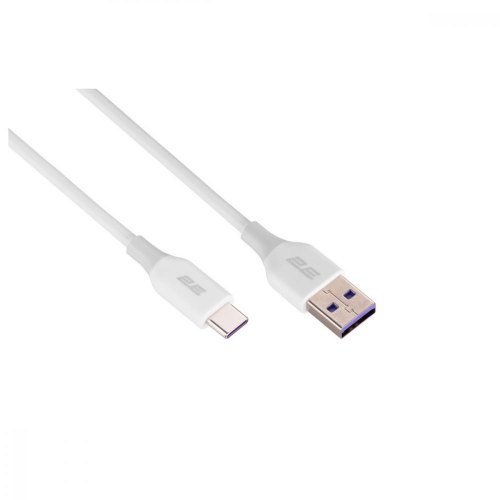 Кабель 2E USB-A - USB-C Glow 1m White