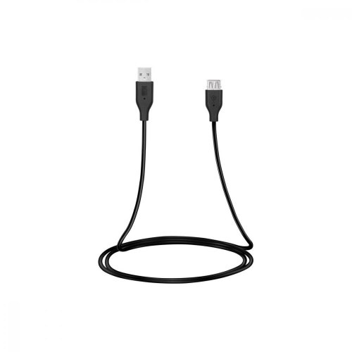 Кабель 2E USB-A (AM/AF), 3m, black