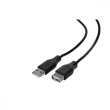 Кабель 2E USB-A (AM/AF), 3m, black
