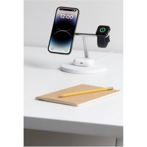 Бездротовий ЗП Belkin MagSafe 3in1 Wireless Charger, white