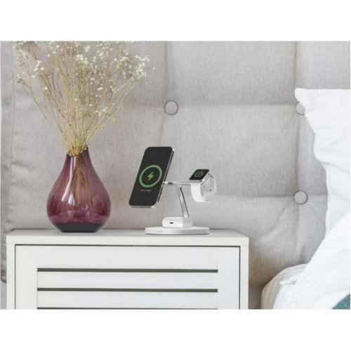 Бездротовий ЗП Belkin MagSafe 3in1 Wireless Charger, white