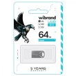 USB Flash Wibrand USB 2.0 Hawk 64Gb Silver