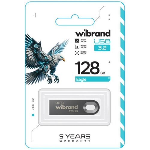 USB Flash Wibrand USB 3.2 Gen1 Eagle 128GB Grey
