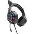 Навушники HOCO W107 Cute cat luminous cat ear gaming headphones Phantom Cat
