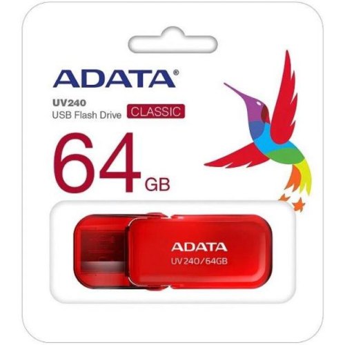 USB Flash A-DATA USB 2.0 AUV 240 64Gb Red