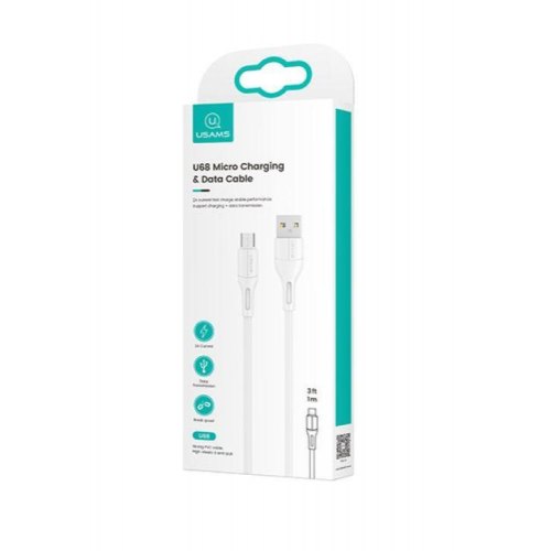 Кабель Usams US-SJ502 U68 USB for Micro 1m White