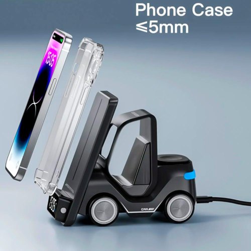 Бездротовий зарядний пристрій ESSAGER (color box) Forklift desktop wireless charger 15w White