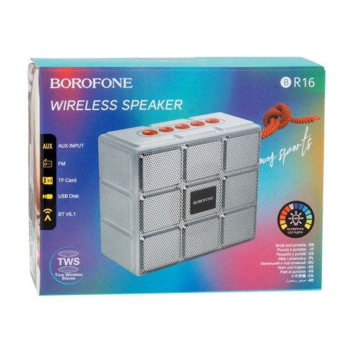 Портативна колонка BOROFONE BR16 Gage sports wireless speaker Black