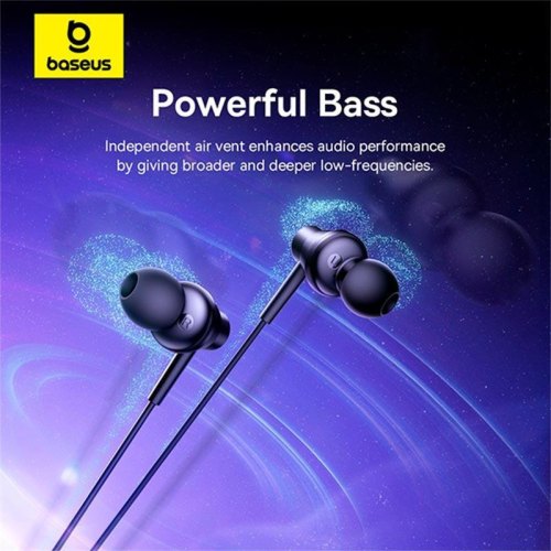 Навушники Baseus Encok HZ11 Wired Earphones Moon White