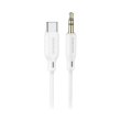 Аудiо-кабель BOROFONE BL18 Type-C silicone digital audio conversion cable White