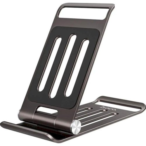 Тримач для мобільного HOCO PH49 Elegant metal folding desktop holder Gray