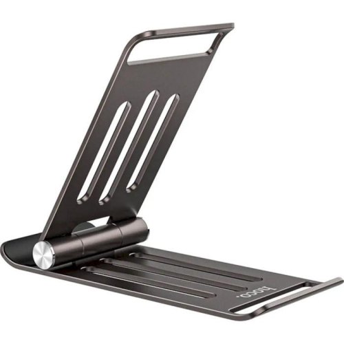 Тримач для мобільного HOCO PH49 Elegant metal folding desktop holder Gray