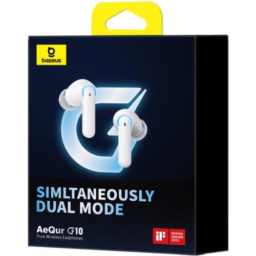Навушники Baseus AeQur G10 True Wireless Earphones Stellar White