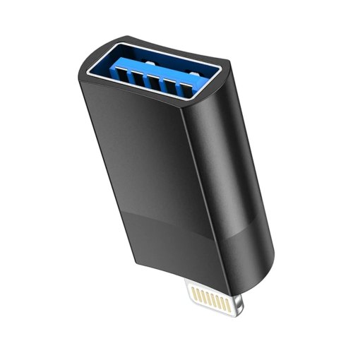 Кабель-перехiдник HOCO UA17 iP Male to USB female USB2.0 adapter Black