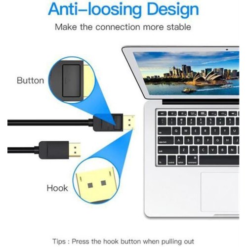 Кабель Vention DisplayPort  4К Cable 1M Black (HACBF)