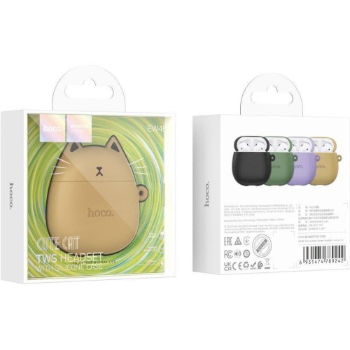 Навушники HOCO EW45 True wireless stereo headset Caramel Cat