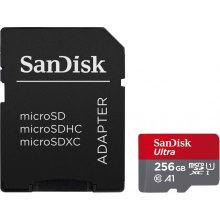 microSDXC (UHS-1) SanDisk Ultra 256Gb class 10 A1 (150MB/s) (adapter SD)