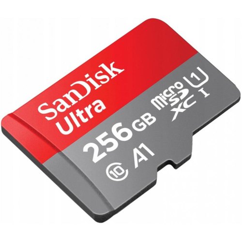 microSDXC (UHS-1) SanDisk Ultra 256Gb class 10 A1 (150MB/s) (adapter SD)