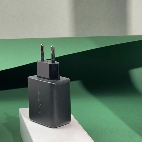 Мережевий зарядний пристрій ACEFAST A5 PD32W(USB-C+USB-A) dual port charger Black
