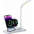 Бездротовий зарядний пристрій Usams US-CD195 15W 4in1 Wireless Charging Holder With Table Lamp