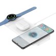 Бездротовий зарядний пристрій HOCO CQ6 Power 3-in-1 wireless fast charger(SAM Watch) White