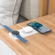 Бездротовий зарядний пристрій HOCO CQ6 Power 3-in-1 wireless fast charger(SAM Watch) White