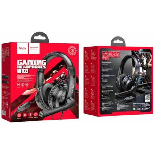 Навушники HOCO W103 Magic tour gaming headphones Black