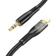 Аудiокабель HOCO UPA25 Transparent Discovery Edition Digital audio conversion cable iP Black