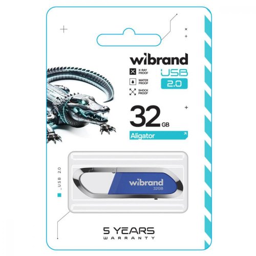 USB Flash Wibrand USB 2.0 Aligator 32Gb Blue