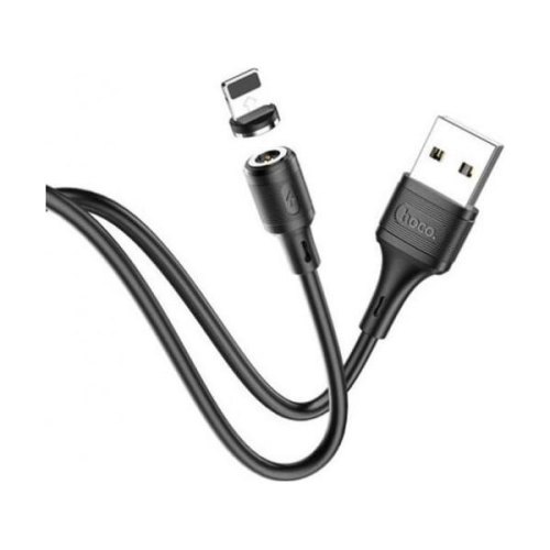 Кабель HOCO X52 USB to Ip 3A, 1m, PVC, PVC connectors, magnetic, Black