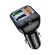 АЗП з FM-модулятором BOROFONE BC41 Eminency QC3.0 Car BT FM transmitter 18W Black 8525500090