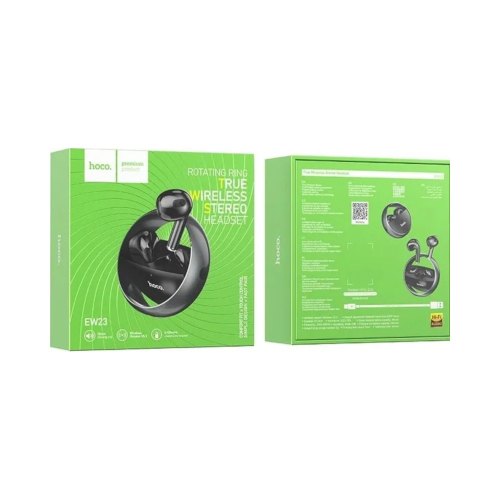 Навушники HOCO EW23 Canzone True Wireless BT headset Metal Gray