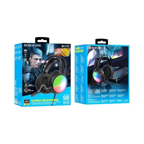 Навушники BOROFONE BO108 Flame gaming headphones Black