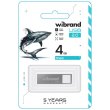 USB Flash Wibrand USB 2.0 Shark 4Gb Silver